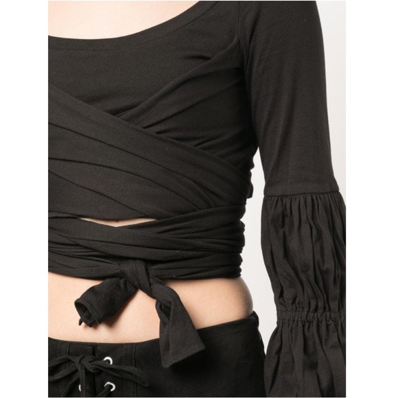 ALEXIS**XS,S,M,L**NIKSA TOP**Black Wrap Top**$195 - Picture 8 of 8